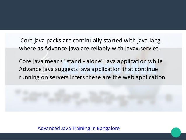 stand alone application in java means