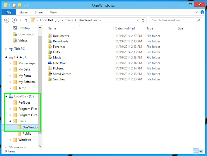 application data folder windows 7