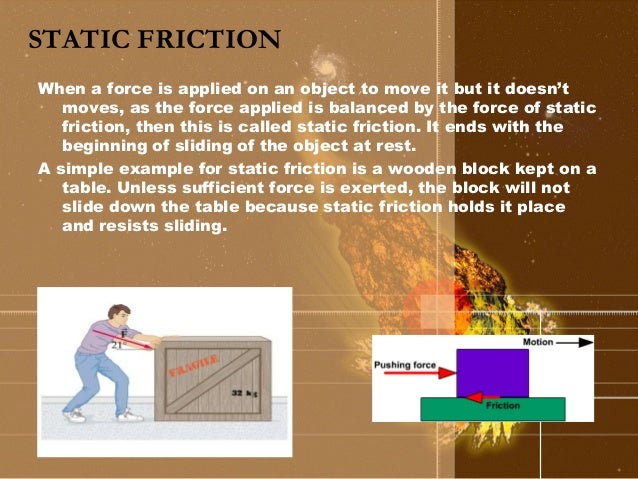 real life application of friction