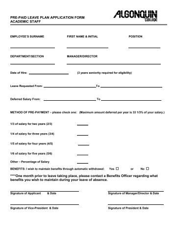 government maternity leave application form