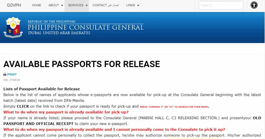 check my passport application status