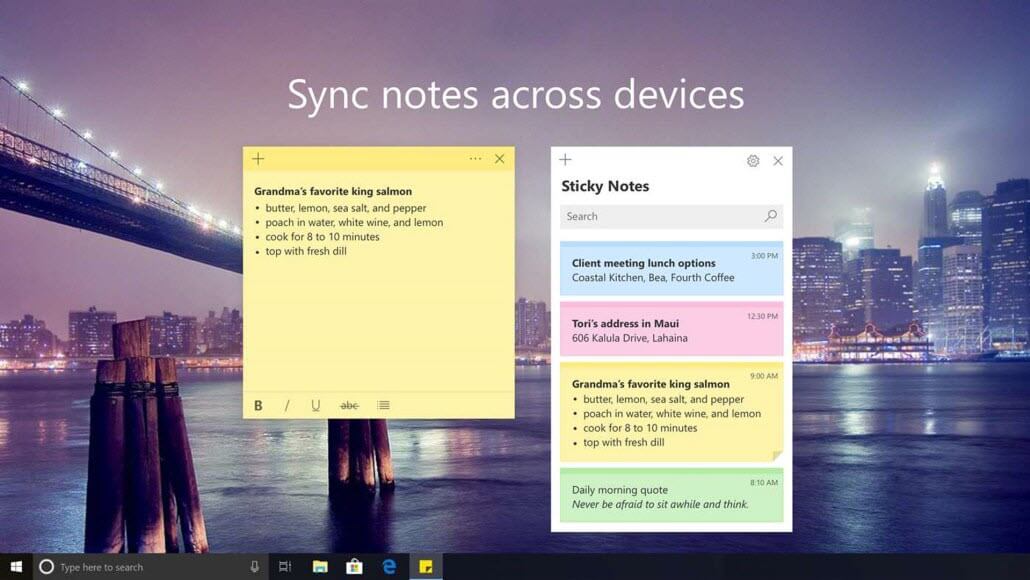 notes application for windows 10