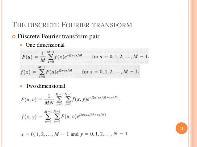 applications of fourier transform in image processing