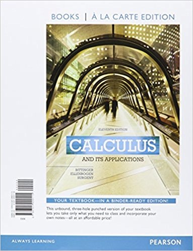 calculus with applications 11th edition answers
