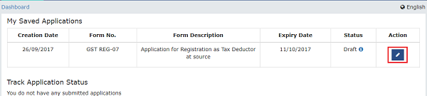 application for goods and services tax registration