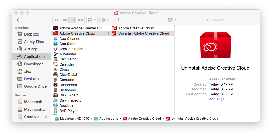 disable adobe application manager mac
