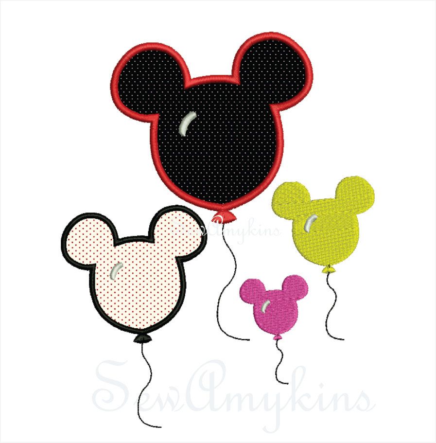 mickey mouse applique designs machine embroidery