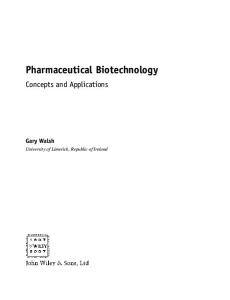 pharmaceutical biotechnology concepts and applications
